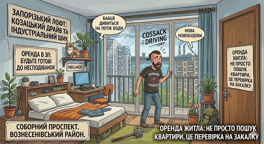 Оренда квартир у Запоріжжі: Козацький драйв та індустріальний шик
