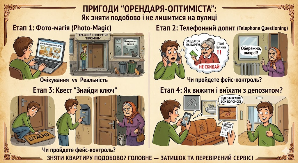 Пригоди «Орендаря-Оптиміста», або Як не лишитися на вокзалі
