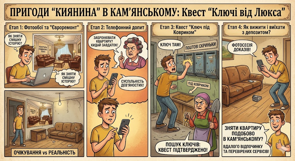 Оренда квартир у Кам’янському подобово: як обрати ідеальне житло та не помилитися